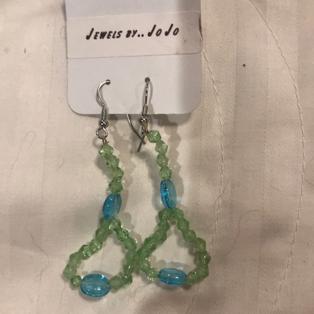Glass Beaded Earrings (Hand Beaded)
